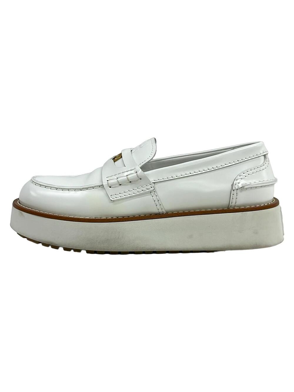 Miumiu Penny Loafer White Leather #277609M69B